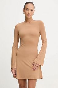 Sukienka mini Silvian Heach  beżowa GPA25449VE