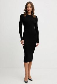 Sukienka midi Silvian Heach  czarna GPA25057VE