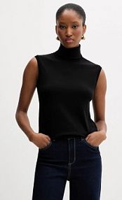 Kamizelka Silvian Heach  czarna damska GPA25037LU