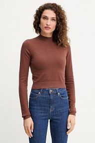 Sweter Silvian Heach  brązowy damski GPA25554LU