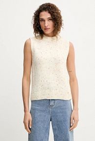 Kamizelka Silvian Heach  beżowa damska GPA25095GL