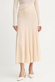 Spódnica midi Silvian Heach  beżowa GPP25302GO