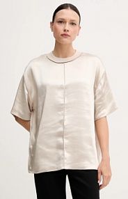 Bluzka Sisley  beżowa damska 5KANLQ08L