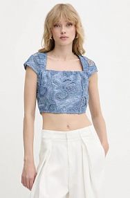 Bluzka Guess  niebieska damska W5GH65.WH521