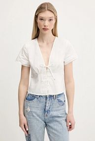 Koszula z krótkim rękawem Tommy Jeans  biała DW0DW21352