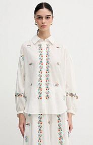 Koszula z długim rękawem La Petite Française  beżowa PFCHEN