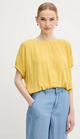 Bluzka United Colors of Benetton  żółta damska 5NPHDQ0C6