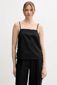 Bluzka Sisley  czarna damska 5W7HLH01H