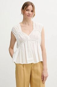 Bluzka Sisley  biała damska 5HO1LQ08X