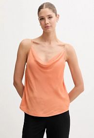 Bluzka Sisley  pomarańczowa damska 52BZLH01N