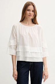 Bluzka Sisley  biała damska 5HO1LQ08T