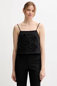 Bluzka Sisley  czarna damska 5WFQLH01G