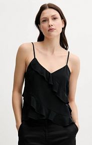 Bluzka Sisley  czarna damska 5LNTLH01J