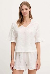 Piżama United Colors of Benetton  biała damska 4SHX3P03X