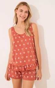 Piżama Women'secret  pomarańczowa damska 3139894