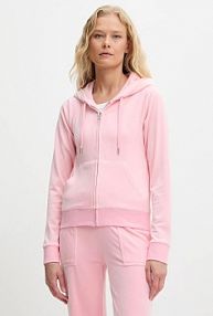 Bluza rozpinana Juicy Couture  różowa damska JCAP176