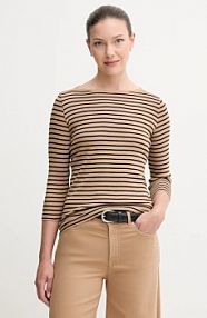 Longsleeve United Colors of Benetton  brązowy damski 30YSD109W