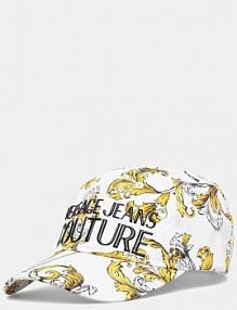 Czapka z daszkiem Versace Jeans Couture  biała damska 78HAZK10.ZG36