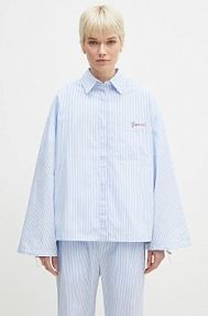 Koszula Fiorucci  niebieska damska W02SPTLO170CO