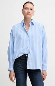 Koszula Sisley  niebieska damska 5LKYLQ08H