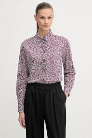 Koszula United Colors of Benetton  fioletowa damska 5Q6SDQ0AY