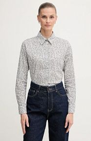 Koszula United Colors of Benetton  niebieska damska 5Q6SDQ0AY