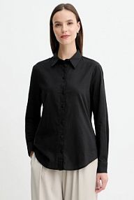 Koszula z długim rękawem United Colors of Benetton  czarna 5WPQDQ0AX