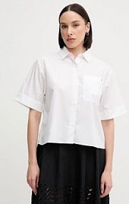 Koszula z krótkim rękawem Tommy Hilfiger  biała WW0WW44717