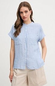 Koszula z krótkim rękawem Tommy Hilfiger  niebieska WW0WW44715