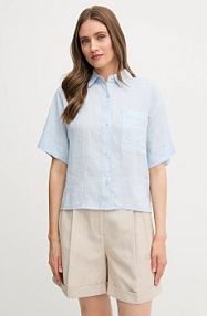 Koszula z krótkim rękawem Tommy Hilfiger  niebieska WW0WW44720