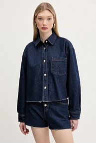 Kurtka jeansowe Tommy Jeans  granatowa damska DW0DW20567