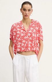 Koszula z krótkim rękawem Tommy Jeans  pomarańczowa DW0DW20285