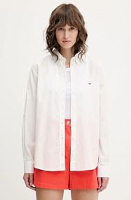 Koszula Tommy Jeans  biała damska DW0DW20290