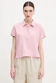 Bluzka United Colors of Benetton  różowa damska 5ONVDQ0BQ