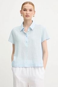 Bluzka United Colors of Benetton  niebieska damska 5ONVDQ0BQ