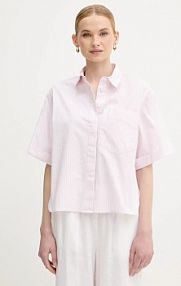 Koszula z krótkim rękawem United Colors of Benetton  różowa 5SZRDQ0C0