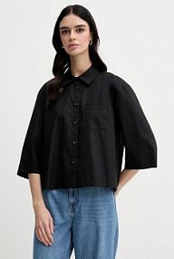 Koszula Sisley  czarna damska 5WMELQ08V