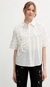 Koszula Sisley  biała damska 5KKPLQ09B