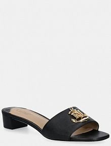 Klapki eleganckie Lauren Ralph Lauren  czarne 802959168001.