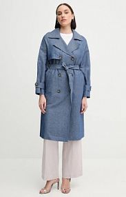 Płaszcz Sisley  niebieski damski 2UHULN05R