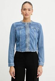 Kurtka jeansowe Guess  niebieska damska W5GN78.D5B94