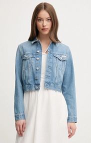 Kurtka jeansowe Calvin Klein Jeans  niebieska damska J20J225184