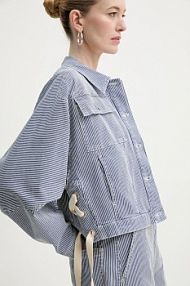 Kurtka jeansowe MUNTHE  niebieska damska 251150025106