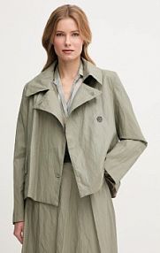 Płaszcz Sandro Ferrone  zielony damski S23XBEBLANCO