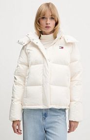 Kurtka puchowa Tommy Jeans  beżowa damska DW0DW21623