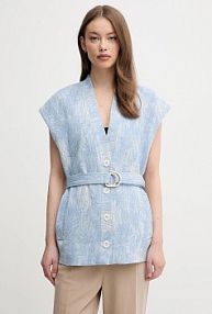 Kamizelka La Petite Française  niebieska damska PFVANGELIS