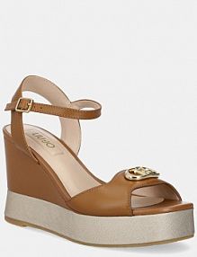 Sandały na obcasie Liu Jo  brązowe SA5117P0102S1