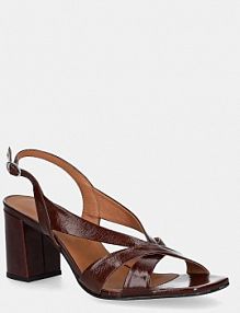 Sandały na obcasie Jonak  brązowe 3600215