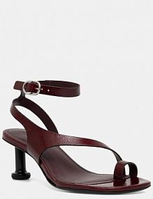 Sandały na obcasie ALOHAS  bordowy S100792.02