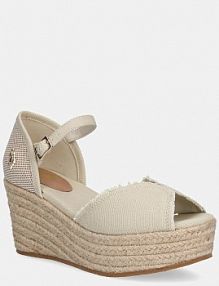 Sandały na obcasie U.S. Polo Assn.  beżowe ALEIDA003W.5T